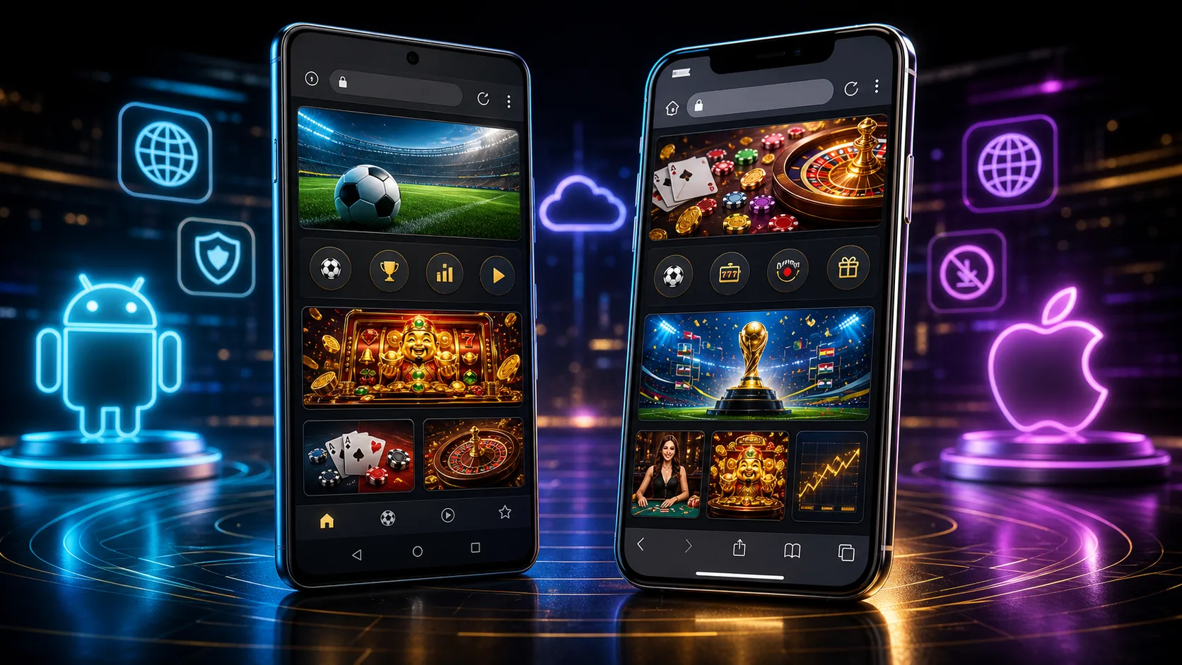 Experiência duelbits compatível com Android e iOS no navegador mobile